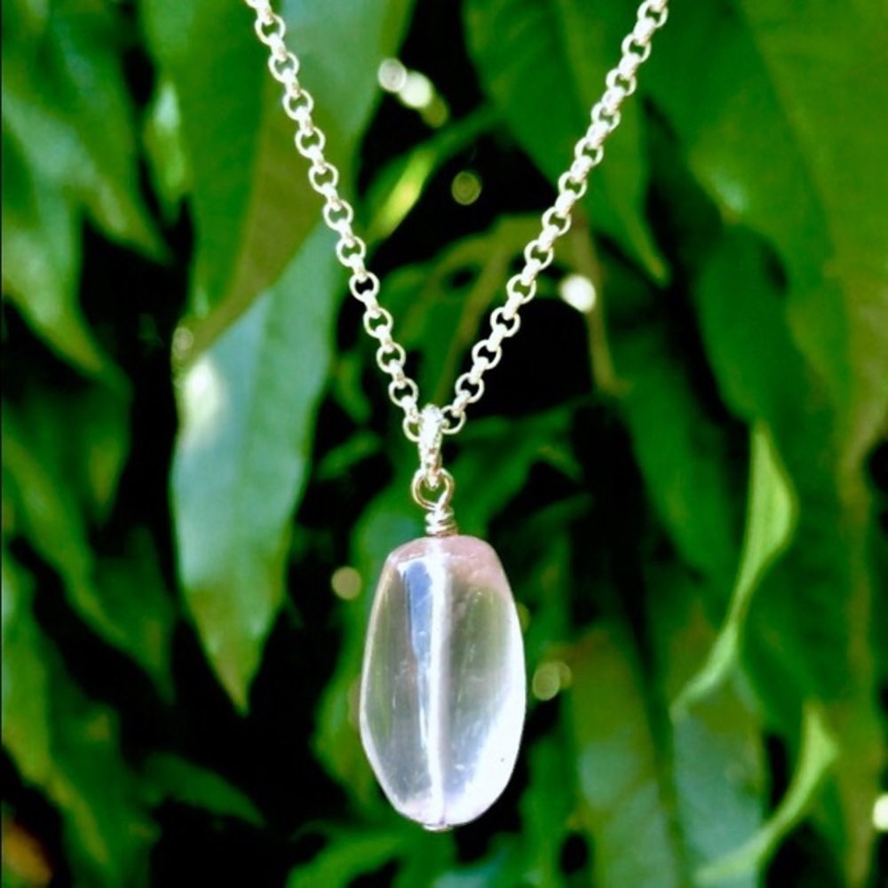Stylish Rose Quartz Gemstone Necklace! - Picture 4 of 4